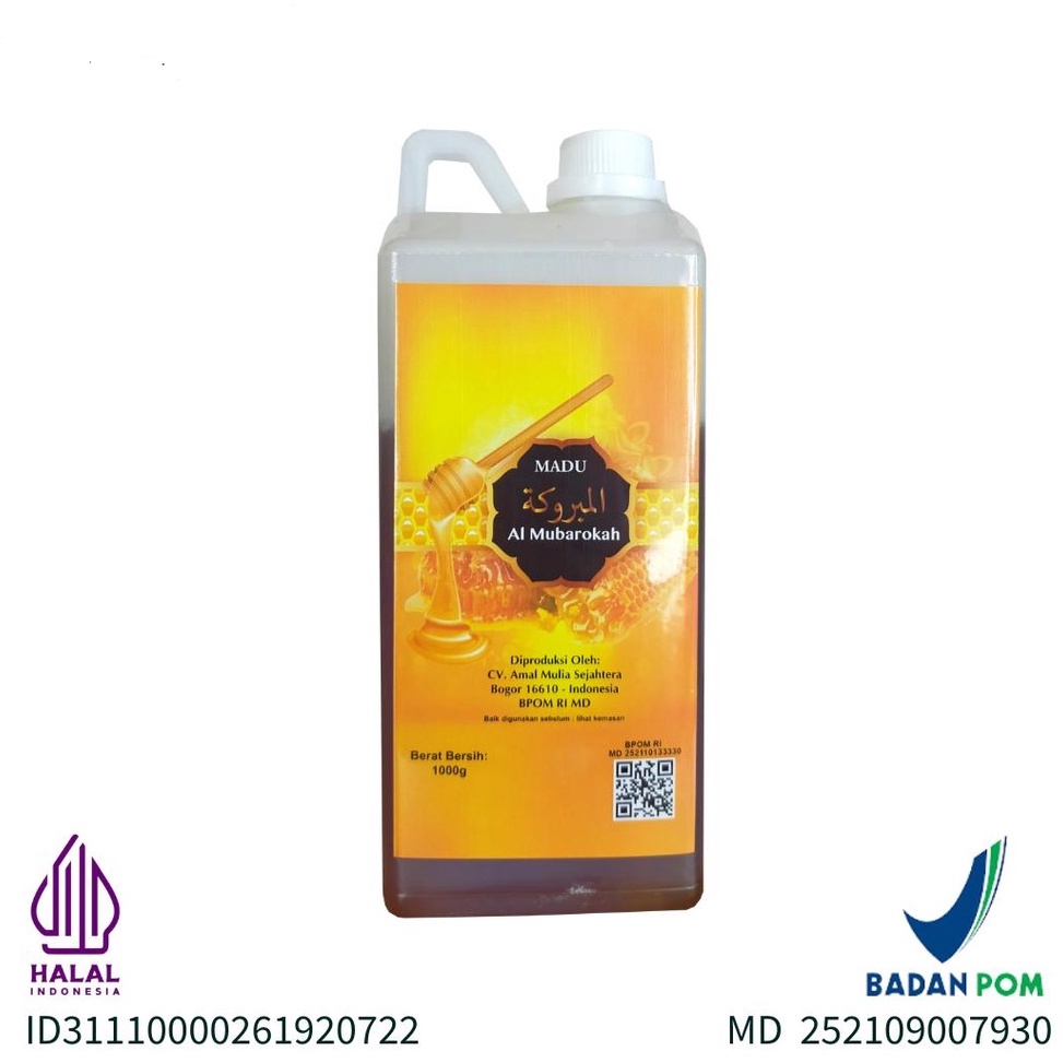 

7.7 FLASH SALE Madu Al Mubarokah Kemasan Baru Asli 1kg Dengan Hasil Uji Laboratorium (COA) dan BPOM