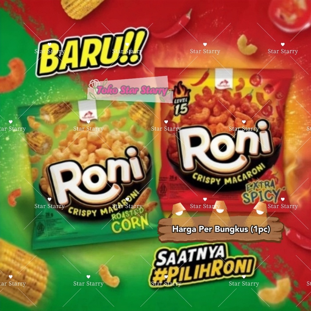 

[Per Pcs] 28gr Roni Macaroni SNACK DUA KELINCI MACARONI RASA EXTRA SPICY Snack Viral Halal MUI Makaroni Roni Macaroni Roasted Corn Jagung Bakar