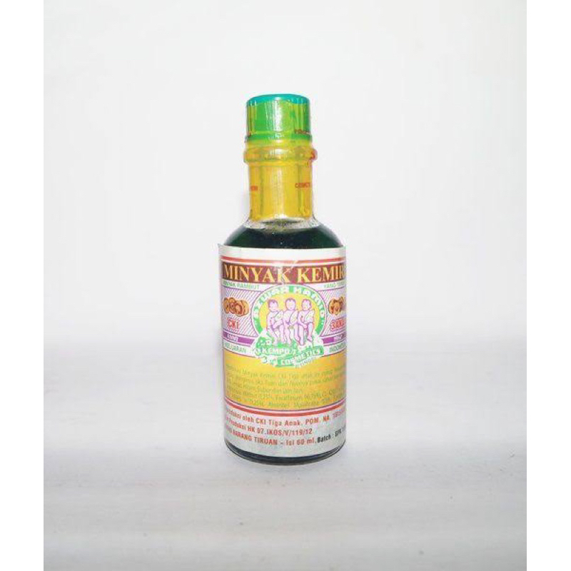 Minyak Rambut Kemiri Cap 3 Anak Original 35ml