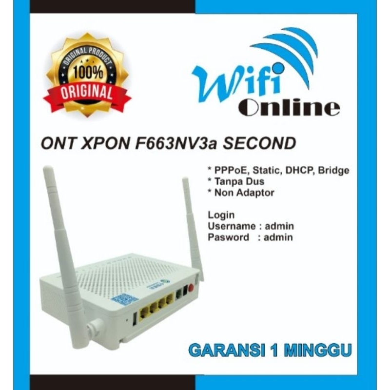 MODEM ONT ONU F663 XPON Non Adaptor