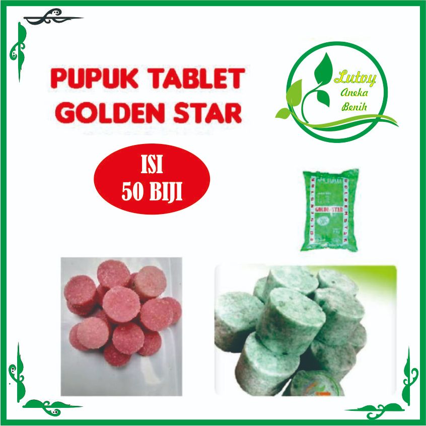 Pupuk npk tablet golden star isi 50 biji