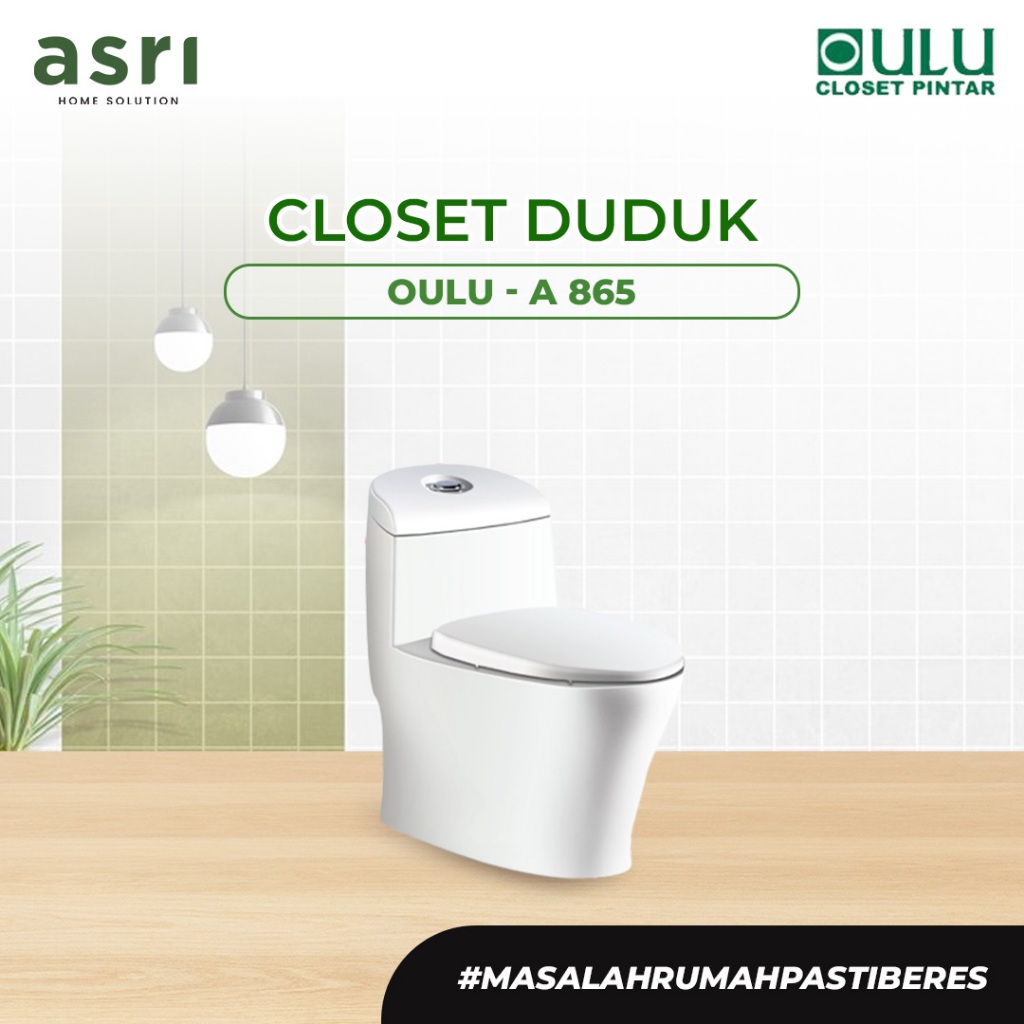 CLOSET / KLOSET / TOILET DUDUK OULU A865N ONE PIECE WHITE