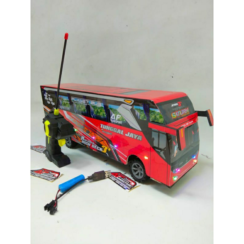 mainan remote control bus Basuri telolet