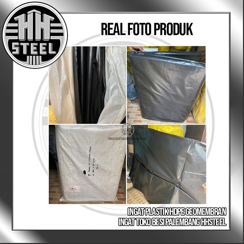 Plastik Hdpe Geomembran Lebar 3 Meter 120 Mikron kolam & Tambak Ikan