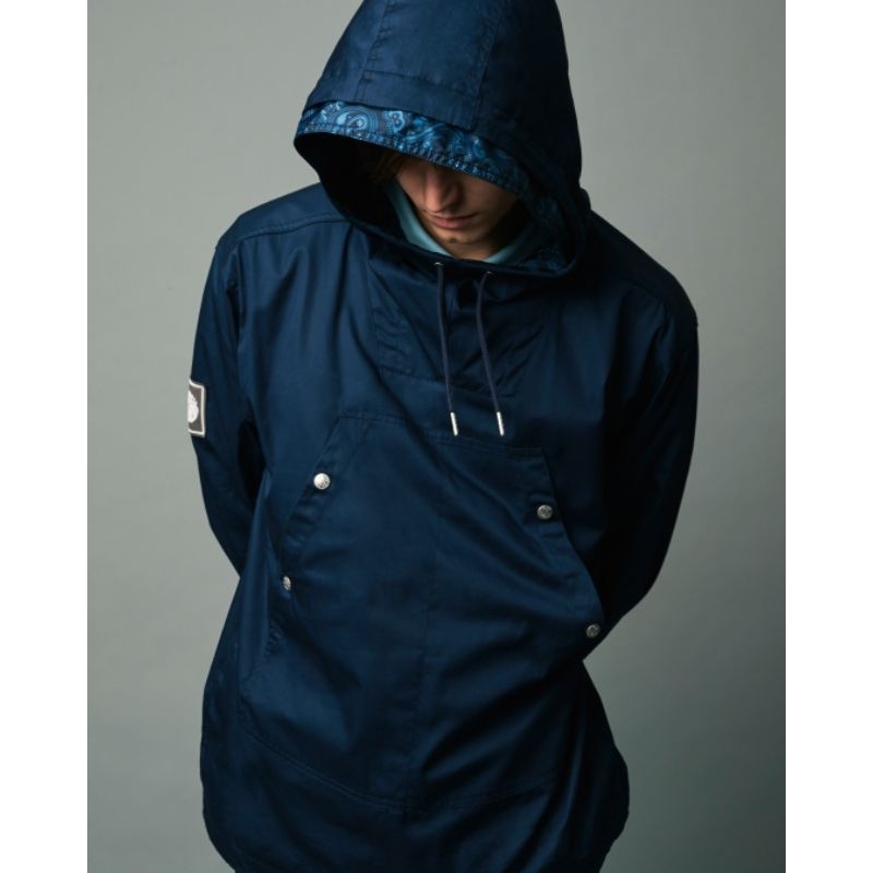 Pretty Green Cotton Overhead Jacket Navy Original