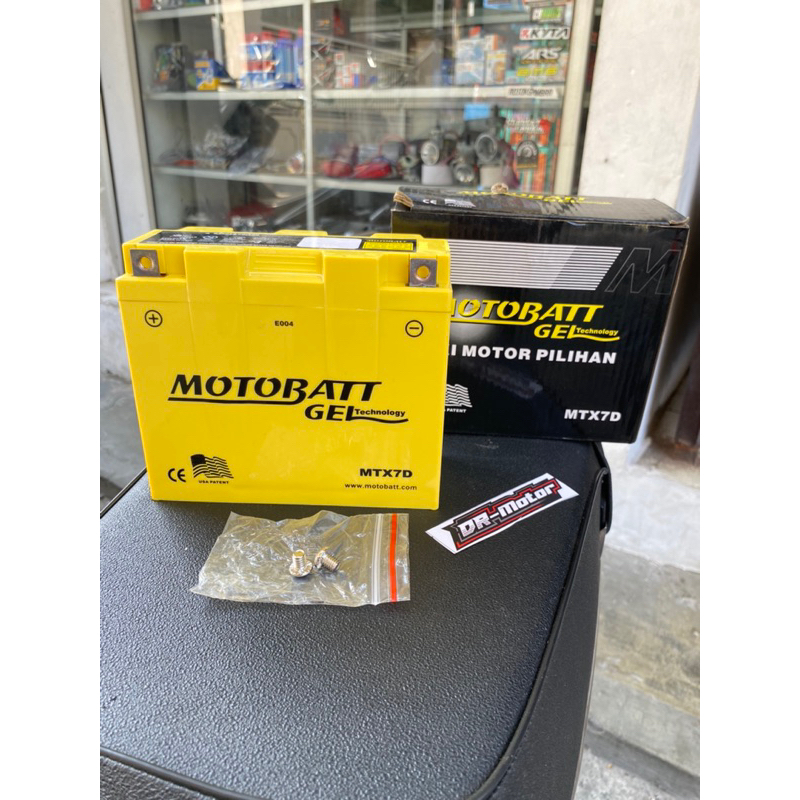 AKI ACCU KERING MOTOBATT MTX7D NOUVO TIGER SCORPIO TIGER REVO ACCU GEL KERING AKI MOTOR BERKUALITAS 
