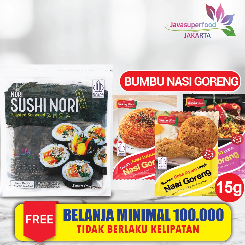 

10.10 FLASH SALE Sushi Nori HALAL Seaweed Rumput Laut Sushi Untuk Kimbab/ Gimbab
