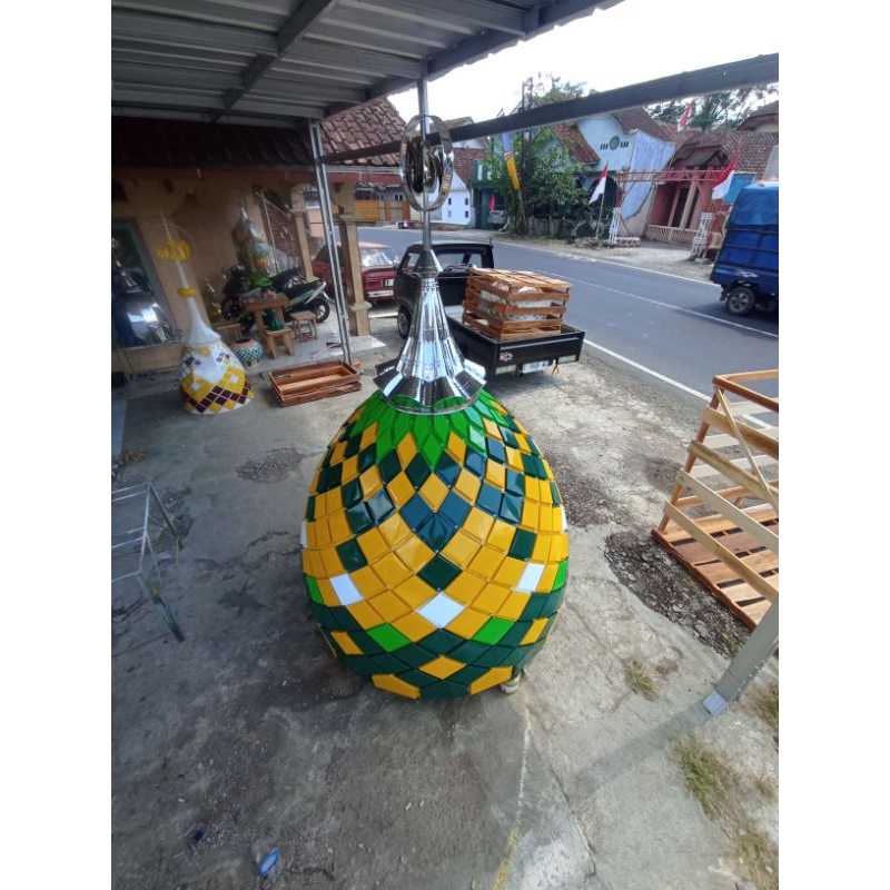 Kubah masjid musholla 150cm panel powder coating