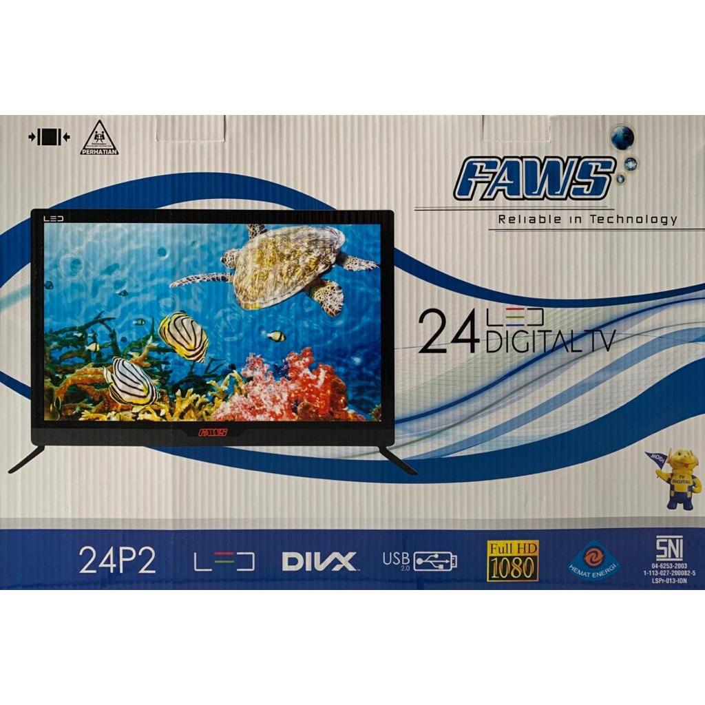 FAWS TV LED DIGITAL 24" INCH FULL HD