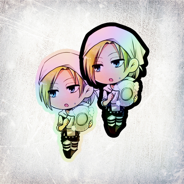 

STICKER HOLOGRAM ANIME CHIBI ANNIE LEONHART ATTACK ON TITAN (SHINGEKI NO KYOJIN)