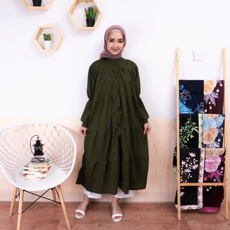 Gamis Qiqi / Tunik Panjang/  Gamis kekinian