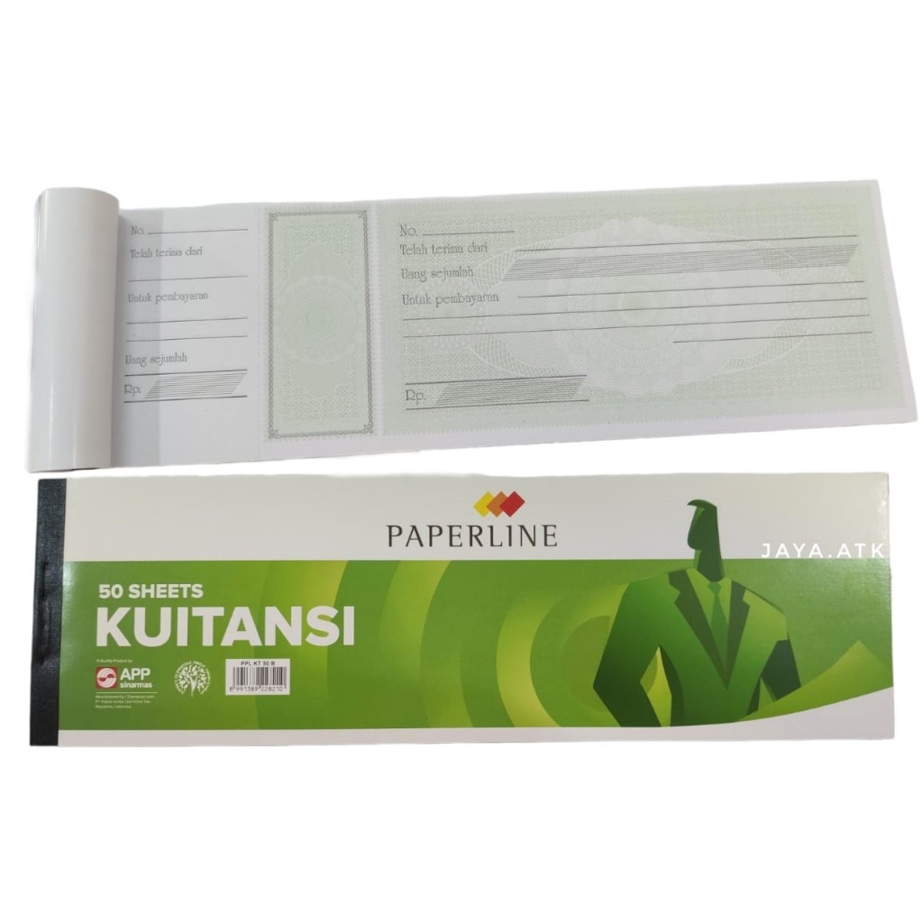 

BUKU KWITANSI KUITANSI BESAR 50 LBR PAPERLINE PPL KT 50B 32X10 CM