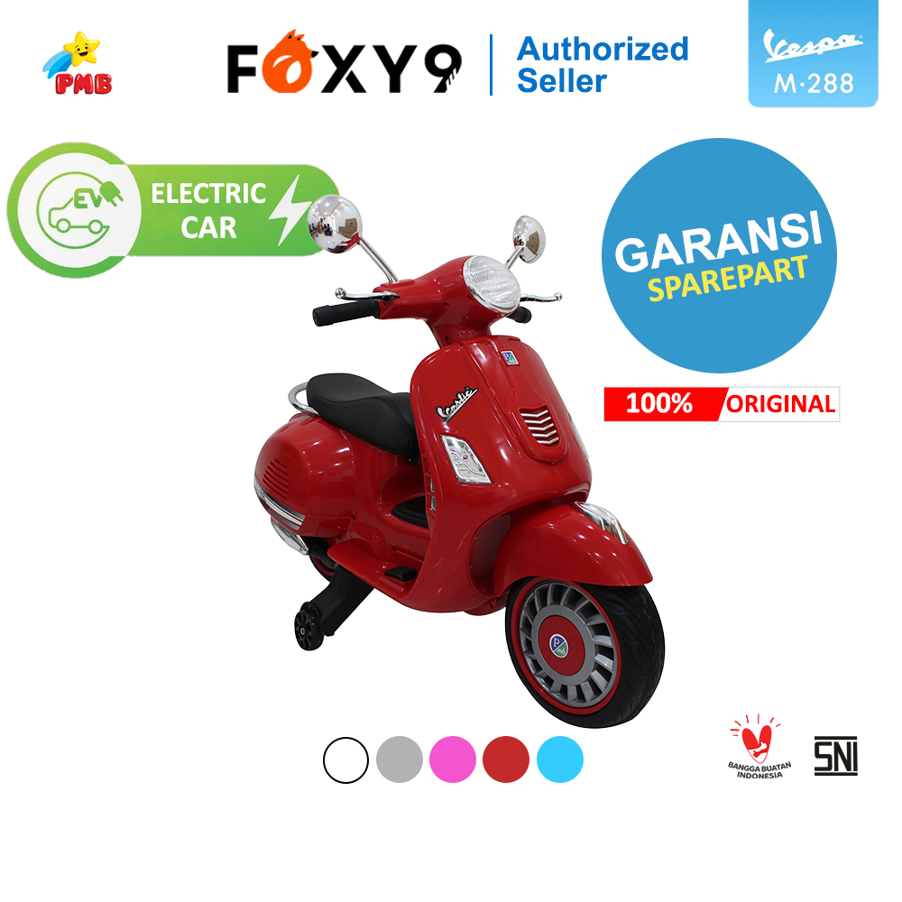 Motor Aki Anak Besar PMB M288 VESPA MATIC  Mainan Motor Anak