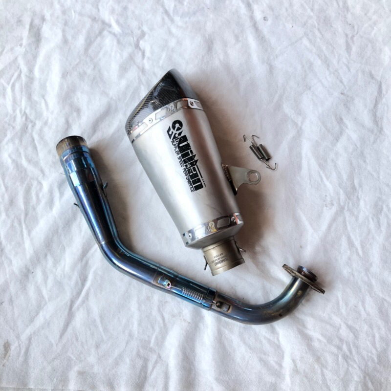 (SECOND ORIGINAL) Knalpot Racing Villan Exhaust Yamaha Aerox old dan Lexi bisa juga untuk New Nmax d