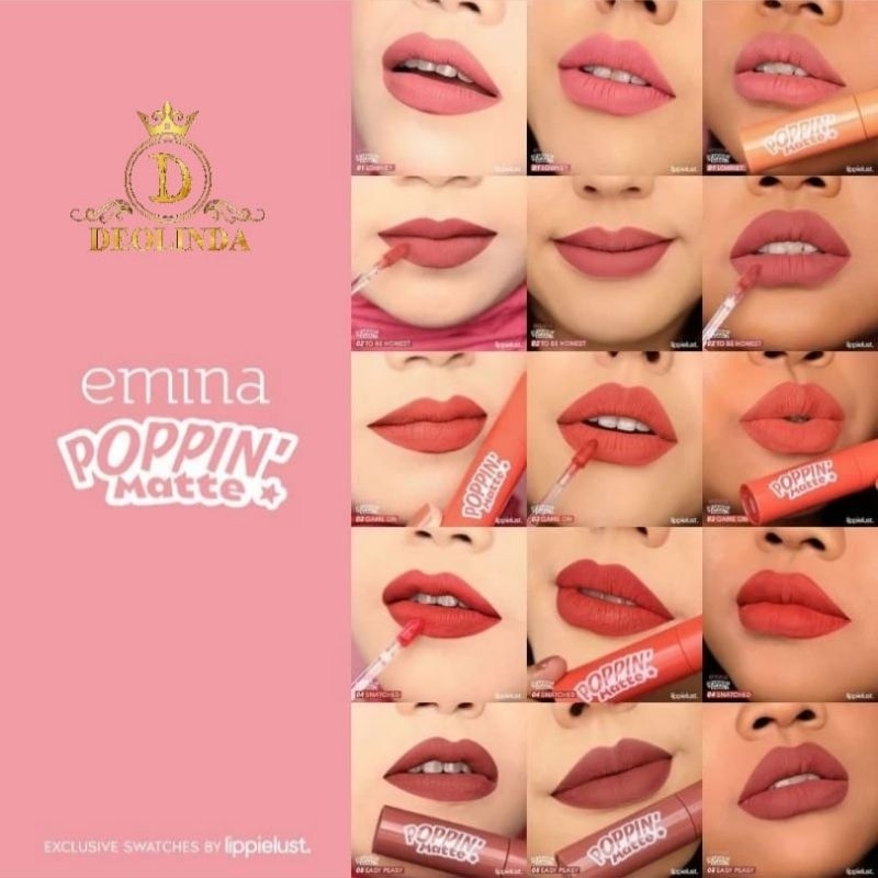 Emina Poppin Matte l Kosmetik Masker Bibir Emina