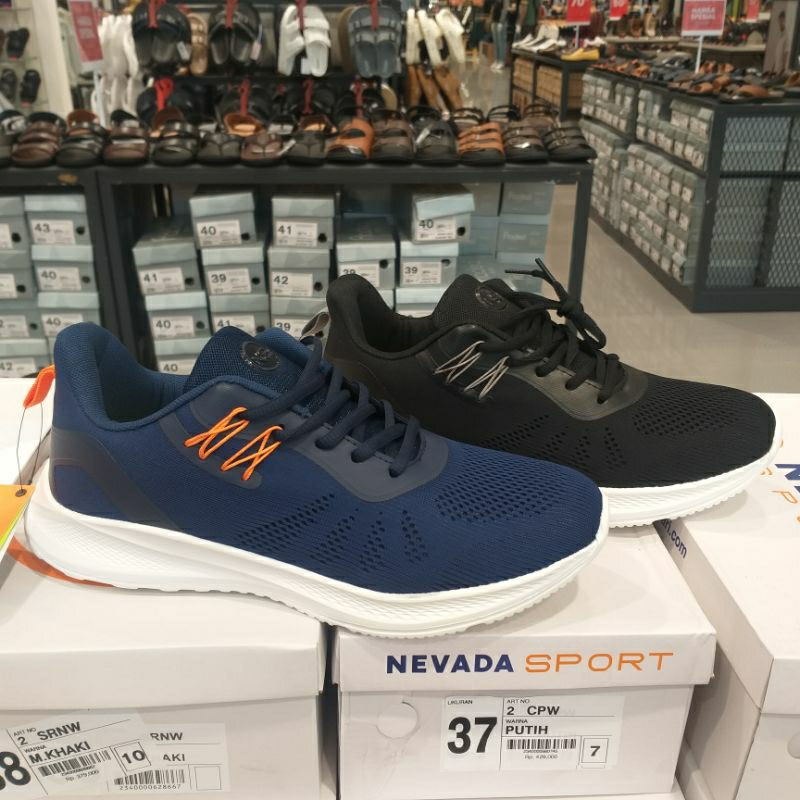 Nevada Sepatu Olahraga Sport Cowok Ringan Super Ringan Memory Tech Original Brand Matahari