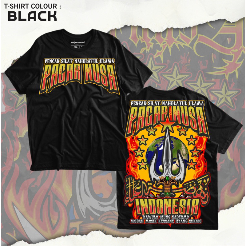 Kaos Pagar Nusa Indonesia Kawula Mung Sadermo T-Shirt Distro Gallery Atribut