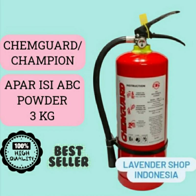 APAR 3KG Chemguard ABC dry Chemical Powder / Tabung Pemadam 3KG