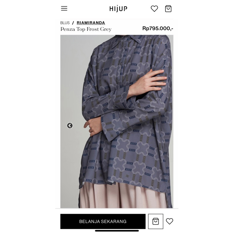 Penza top Ria Miranda Preloved // Blouse kemeja atasan ria miranda // Atasan wanita kemeja wanita //