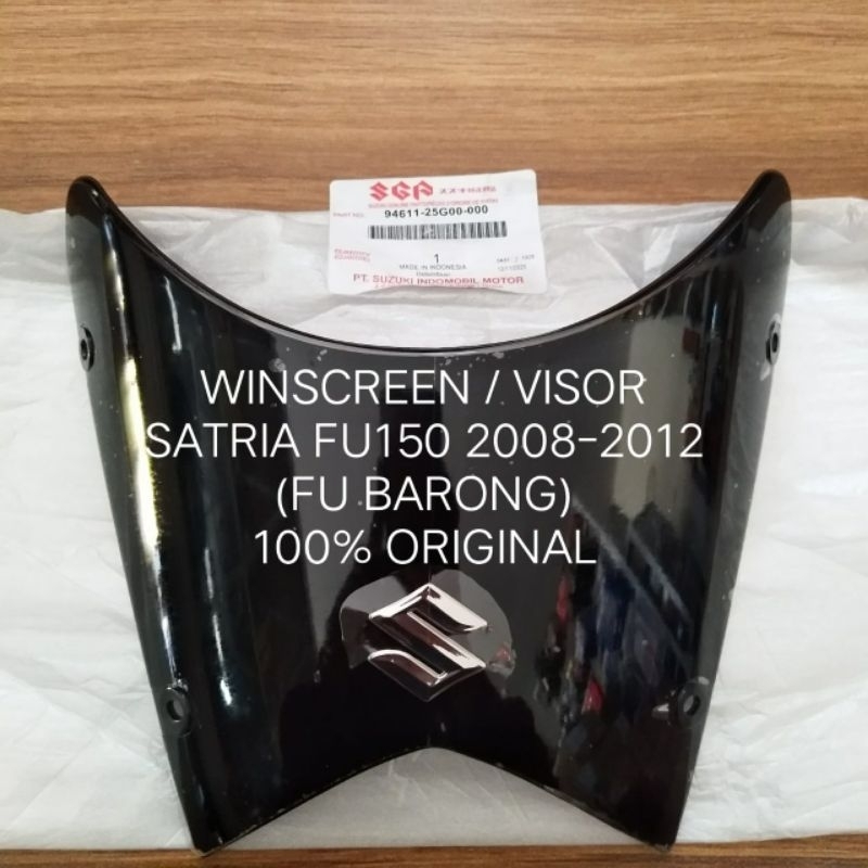 WINDSCREEN SATRIA FU150 SATRIA BARONG VISOR BATOK LAMPU SATRIA BARONG ORIGINAL SUZUKI ASLI SGP