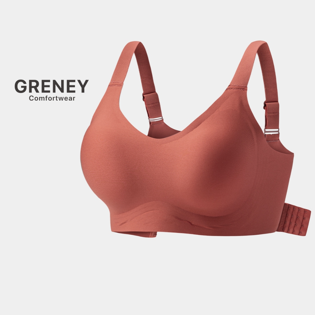 GRENEY-Gbras-Bra Bigsize Tali Bra Lebar Bergesper Pakaian Dalam Push Up Bra Wanita Sport Tanpa Kawat Busa 89667