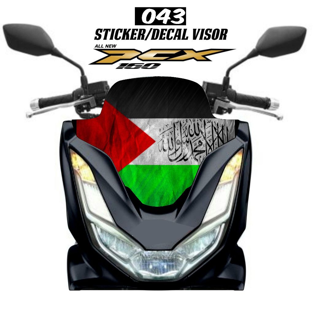 Stiker Windshield Variasi Honda Pcx 160 Visor Pcx 160 2021 sampai 2023