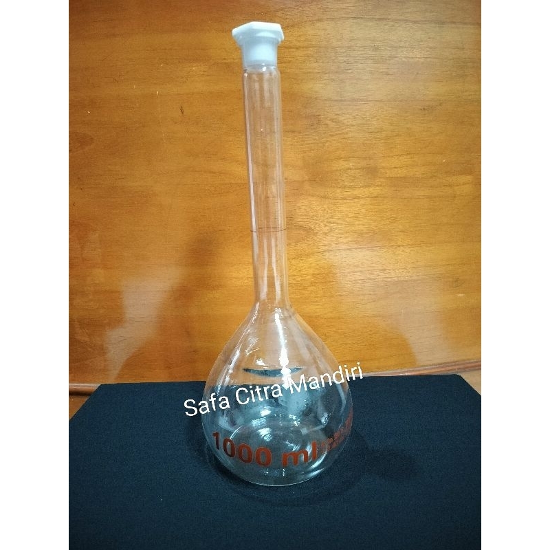 Volumetric Flask / Labu Ukur 1000ml Pyrex