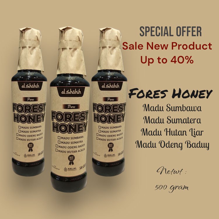 

Madu Hutan Asli Murni 500 Gr 100% Pure Forest Honey Original Bergaransi