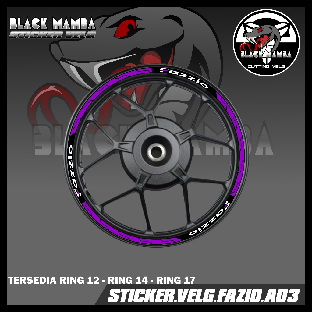 STICKER VELG FAZZIO- STIKER LIS LIST VARIASI BAN/VELG YAMAHA FAZZIO A03