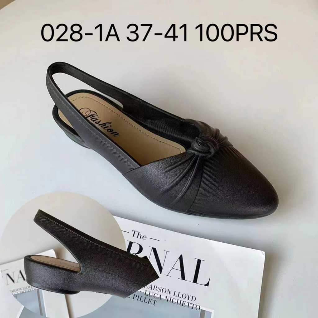 FLAT SHOES IMPORT TALI BELAKANG PITA KERUT MODEL TERBARU LALUNA -028-1L