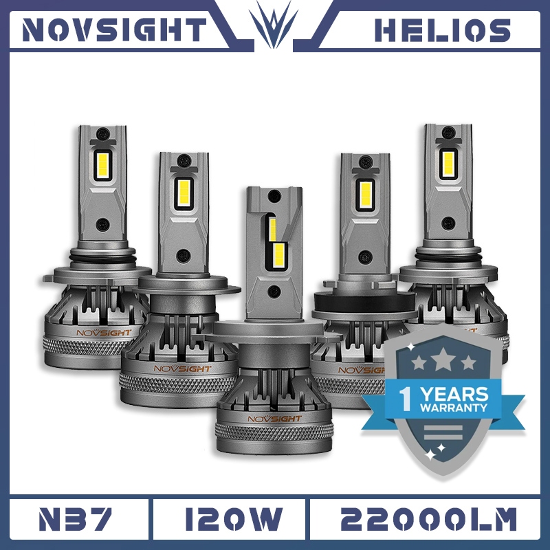Novsight N37 lampu Mobil H4 H7 H11 HB3 HB4 22000LM Bohlam Lampu Depan LED Sorot Tinggi/Rendah Garans