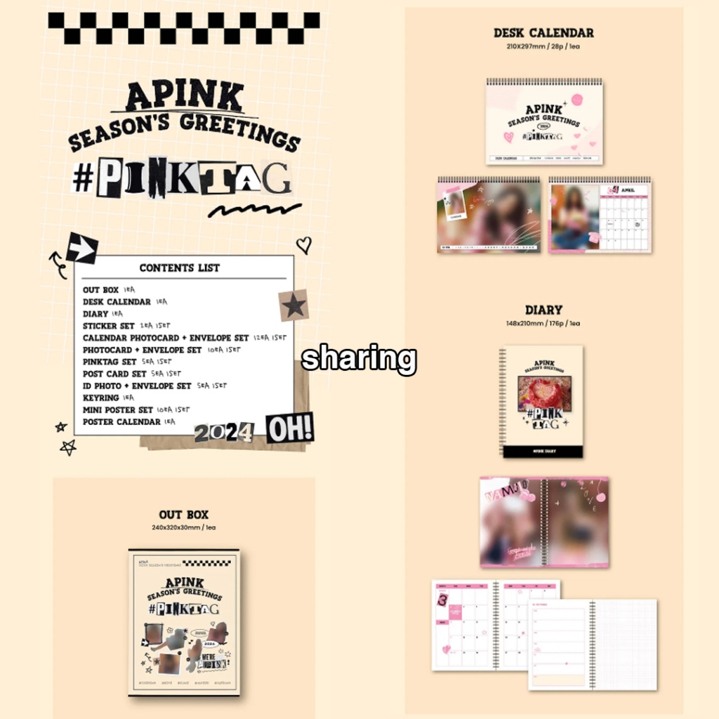 [sharing] APINK 2024 SEASON'S GREETINGS - #PINKTAG