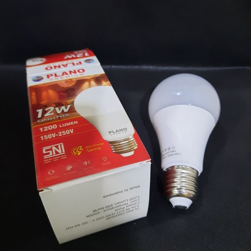 Lampu Plano Premium 12 Watt Putih 1200 Lumen