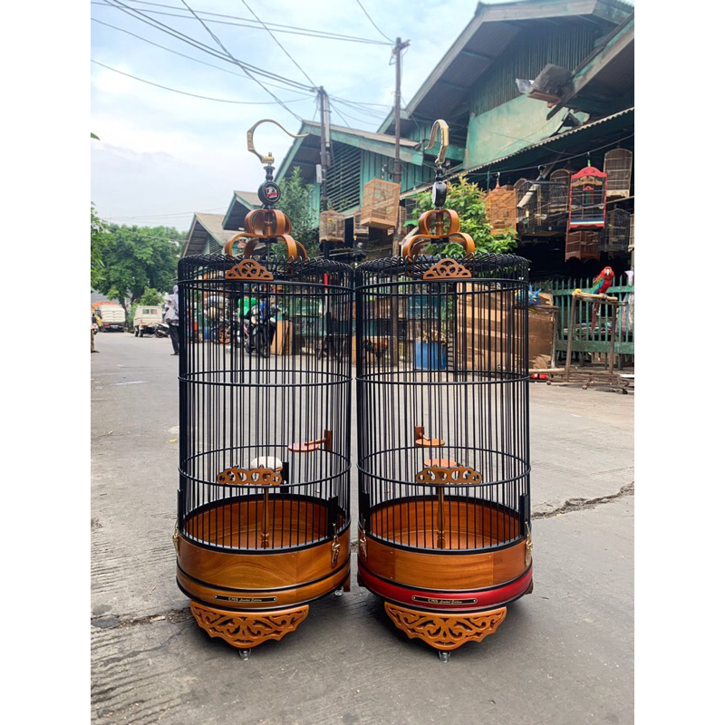 SANGKAR KANDANG BRANJANGAN CMS JATI UKIR D38