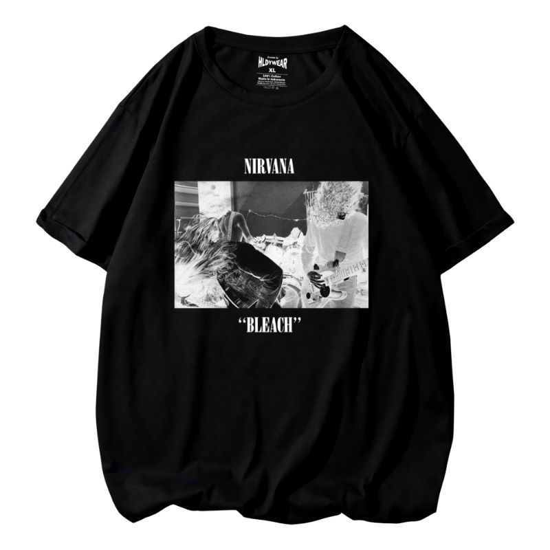 Kaos NIRVANA BLEACH Premium Distro 24s ORIGINAL TSHIRT | Kaos Band