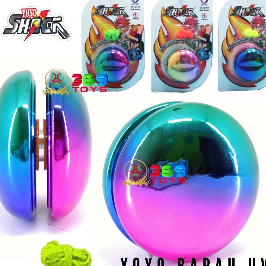 Bayar Di Tempat YOYO BAPAU CHROME BESI 1 BEARING YOYO BESI SHOCK CHROME
