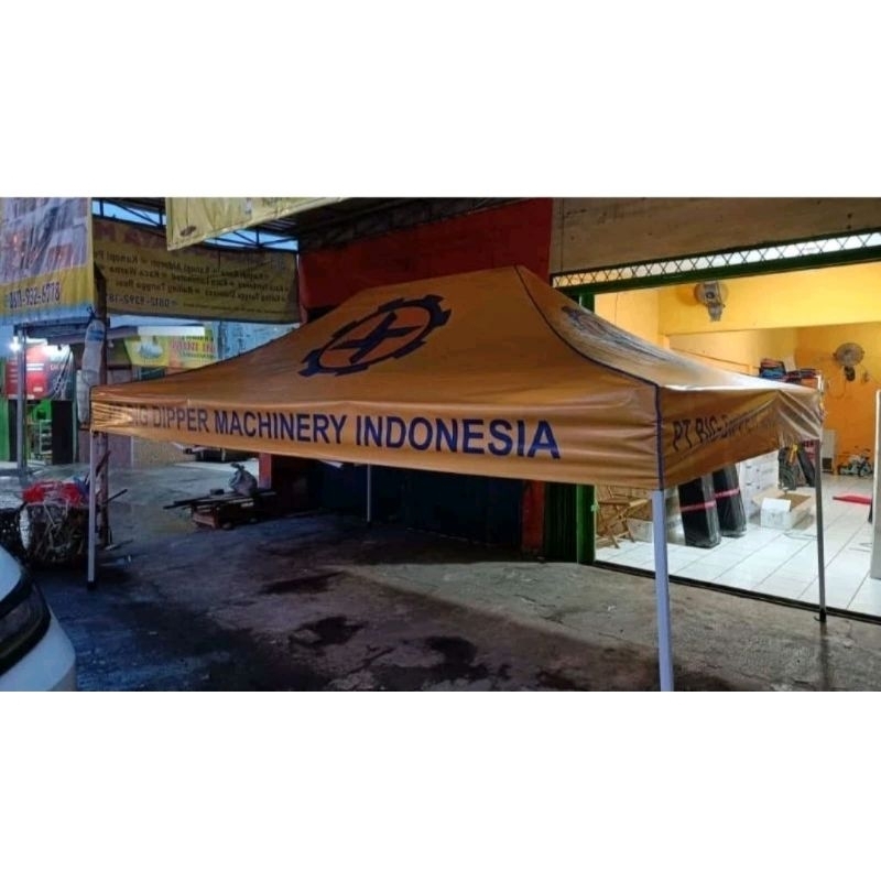 Tenda 3x4,5 printing bahan Flexy korea 410gsm Promooo