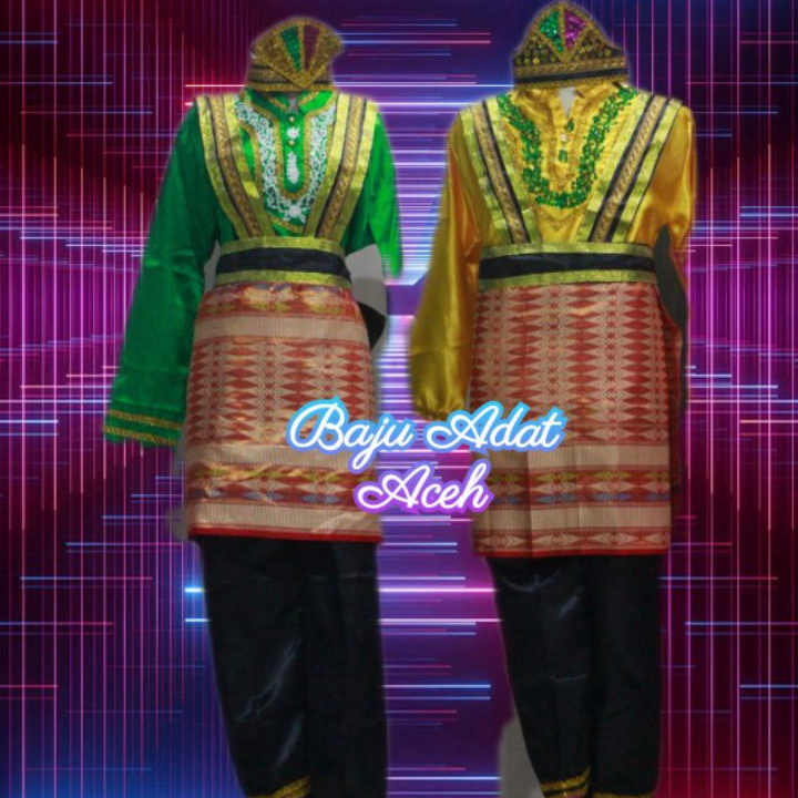 Best Seller Baju Adat Aceh Dewasa // Tari Saman Aceh (Pria/Wanita )
