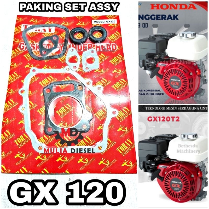 Paking Set Assy Cylinder Komplit Mesin Penggerak Generator GX120 HONDA GX 120