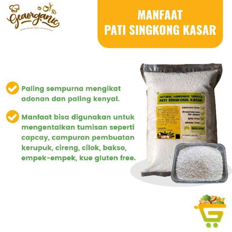 

Pati Singkong Alami/Tapioka Kasar 1kg