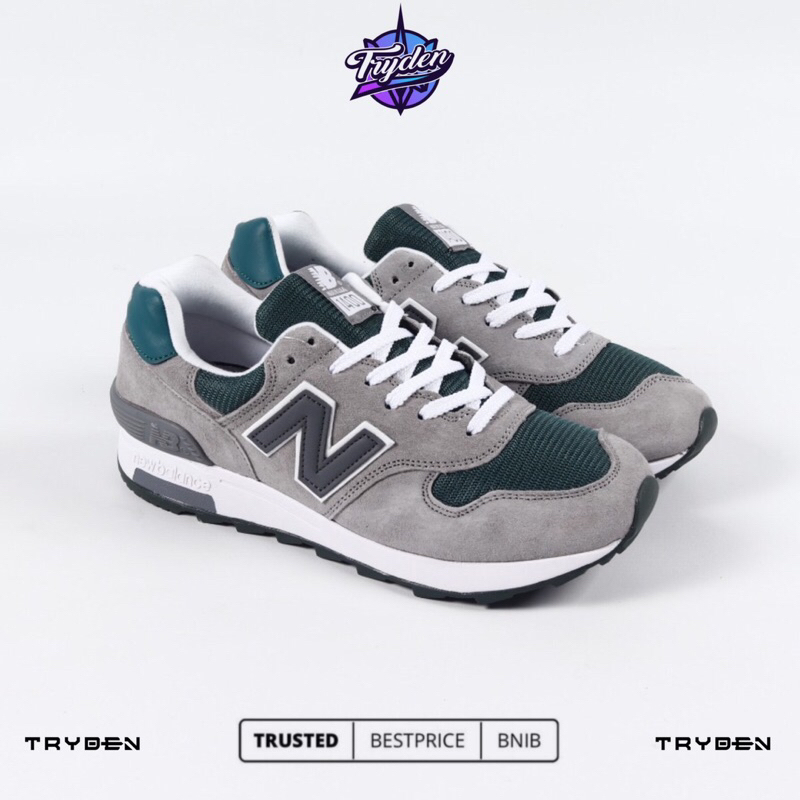 Sepatu NB New Balance M1400 Grey Green