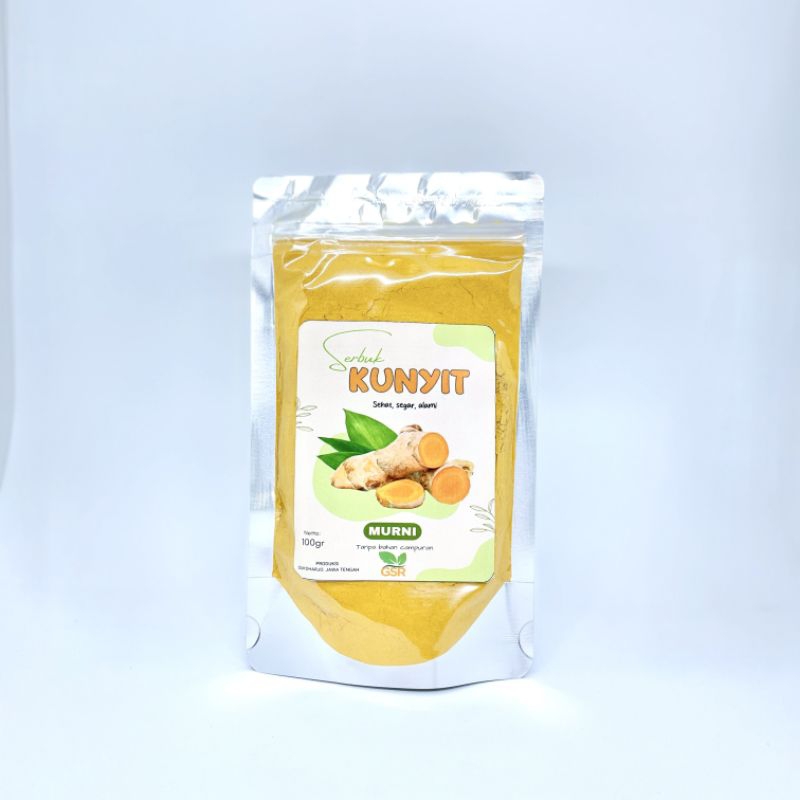 

100gr KUNYIT BUBUK ASLI TANPA CAMPURAN BUMBU DAPUR JSR / kunir serbuk / turmeric powder