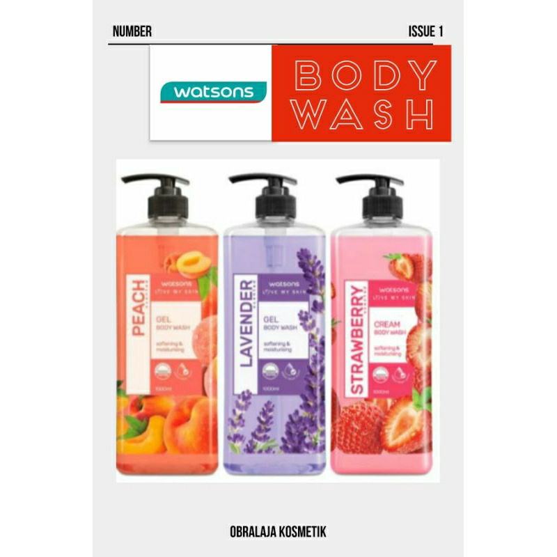 ✅ Murah Watsons Cream Body Wash 1000 ml ❤ Murah Aja ❤
