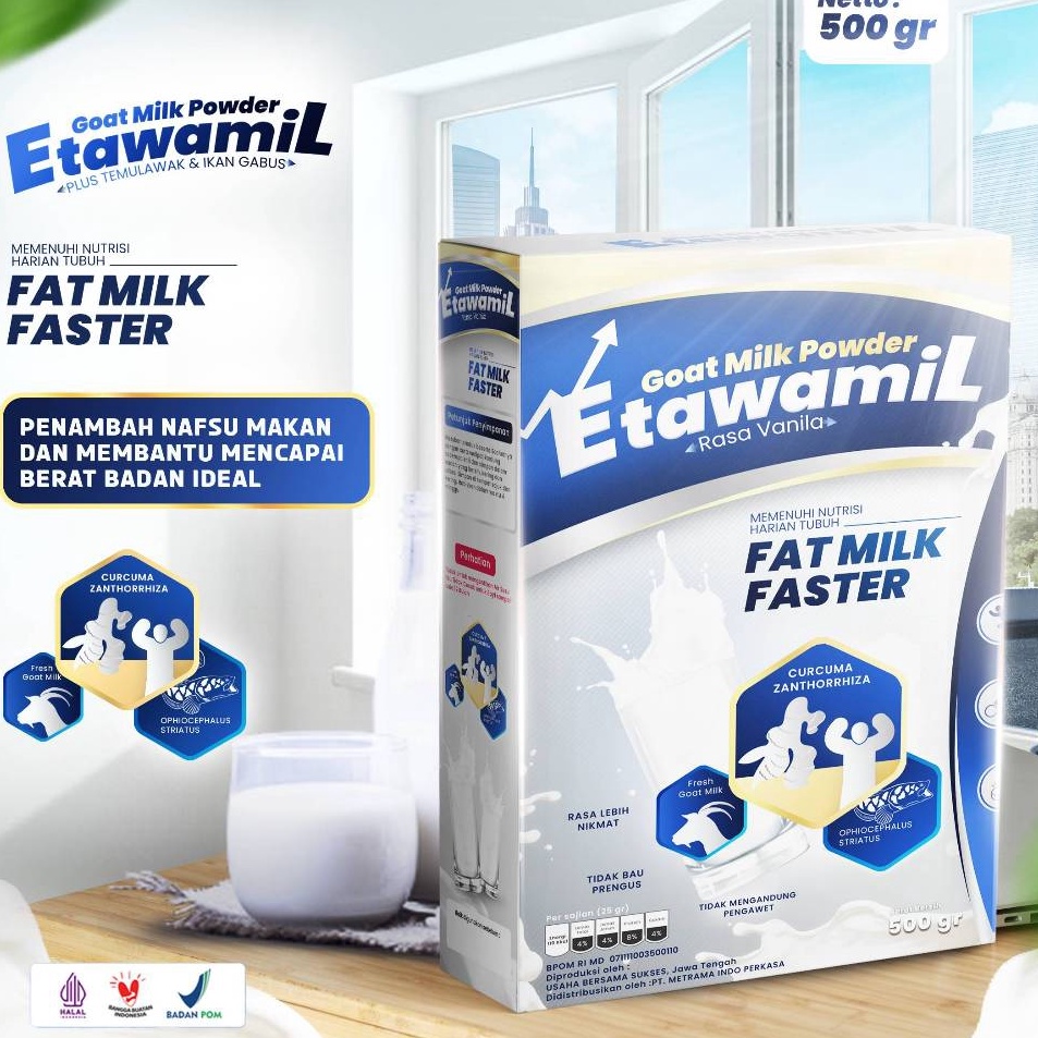 

ETAWAMIL WEIGHT GAIN - Susu Gemuk Penambah Berat Badan & Nafsu Makan Halal BPOM 500 gram