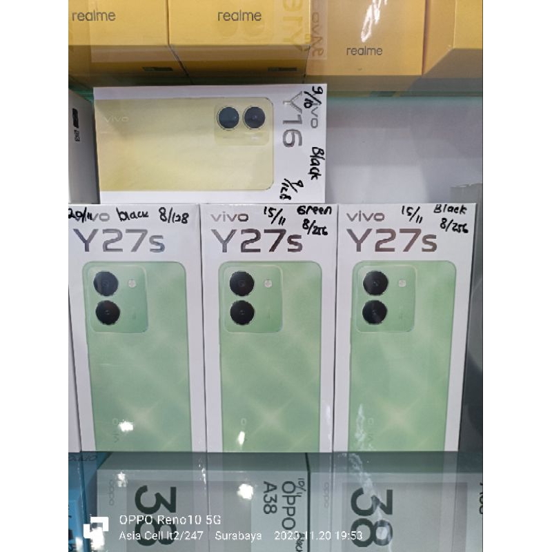 Vivo y27S ram 8/256 new