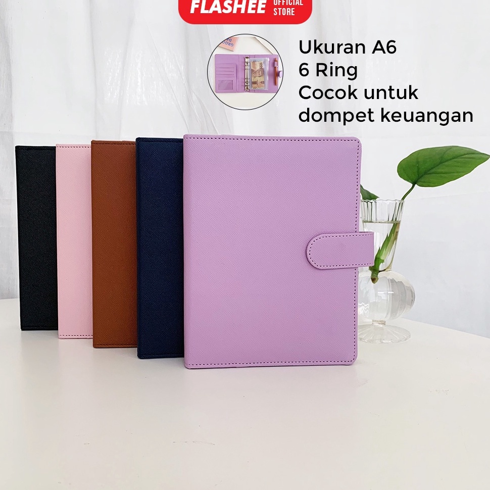 

Produk Premium.. Binder Polos A6 6 Ring Eksklusif Flashee Agenda A6 Polos Binder Berkualitas Dompet Keuangan TIJ