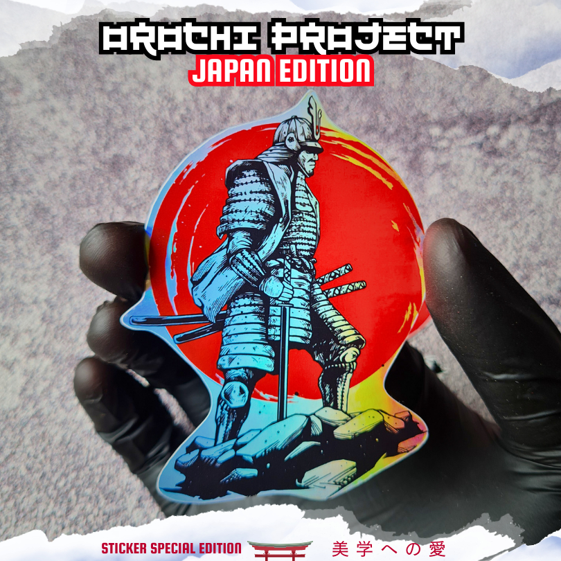 

Sticker Stiker Samurai Bushido Ronin Vintage Japan Japanese Oriental Culture Special Edition Hologram Glossy Anti Air HP Laptop Tumbler Motor Helm