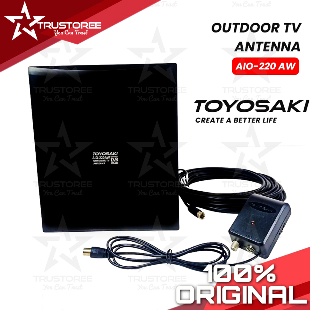 ANTENA TV DIGITAL TOYOSAKI AIO-220AW / ANTENA DIGITAL INDOOR / OUTDOOR TOYOSAKI