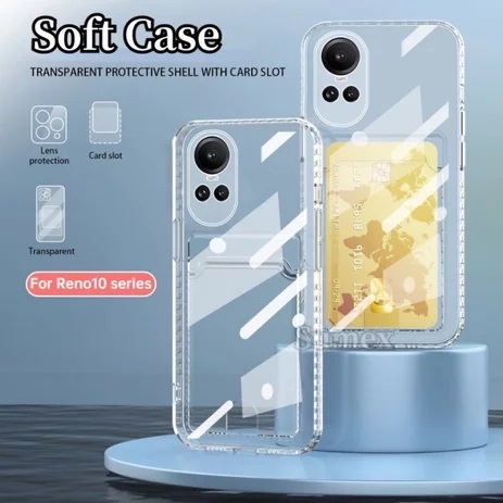 Soft Case SLoT CArD OPPO RENO10 10Pro Reno11 Reno8T 4G 8T 5G Reno8 8 Reno8Z Reno7 7 7Z 6 6 Reno5F So