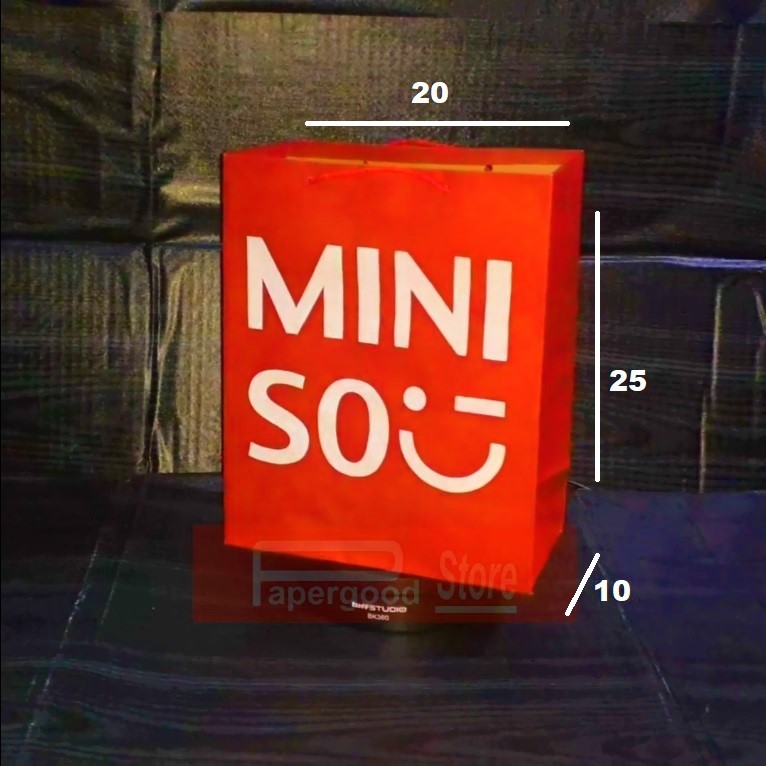 

Paper bag Miniso Red Small